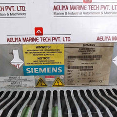 Siemens 6Se7036-1Ee85-0Aa0 Simovert P Master Drive Infeed Module