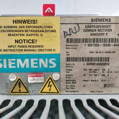 Siemens 6Se7036-1Ee85-0Aa0 Simovert P Master Drive Infeed Module 380-480V 526 A