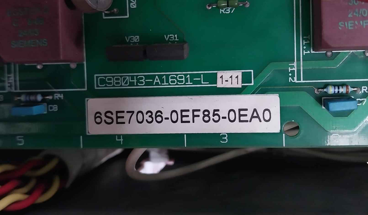 Siemens 6Se7036-1Ee85-0Aa0 Simovert P Master Drive Infeed Module 380-480V 526 A