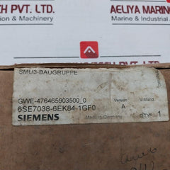 Siemens 6Se7038-6Ek84-1Gf0 Inverter Snubber Module Ver A T-v97701S0
