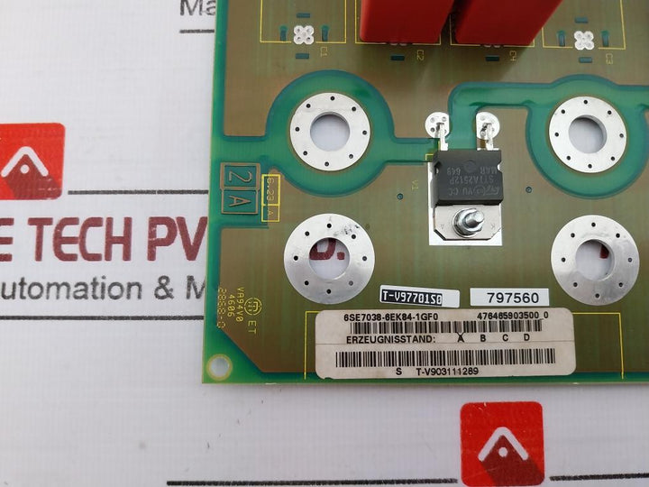 Siemens 6Se7038-6Ek84-1Gf0 Inverter Snubber Module Ver A T-v97701S0