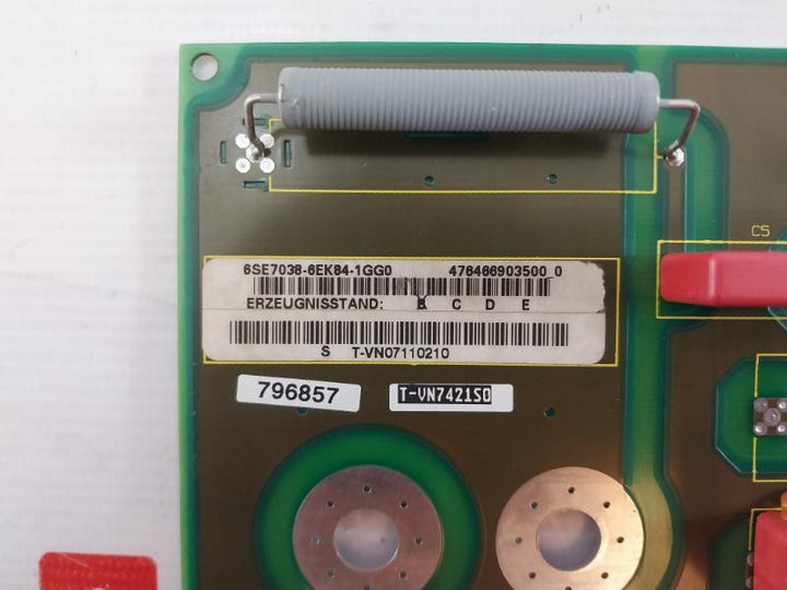 Siemens 6Se7038-6Ek84-1Gg0 Inverter Snubber Module T-vn7421S0