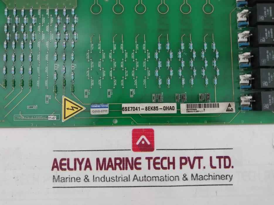 Siemens 6Se7041-8Ek85-0Ha0 Rectifier Interface Module C98040-a1685-p1-03-85