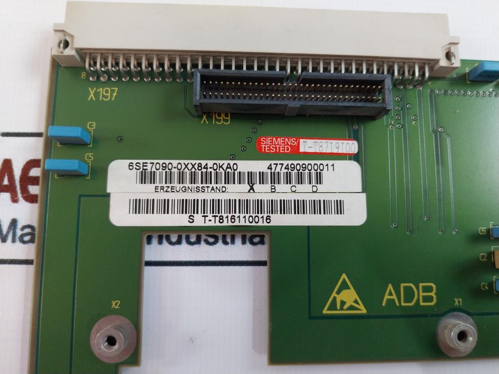 Siemens 6SE7090-0XX84-0KA0 Adapter Board SE. 477490.0000.02