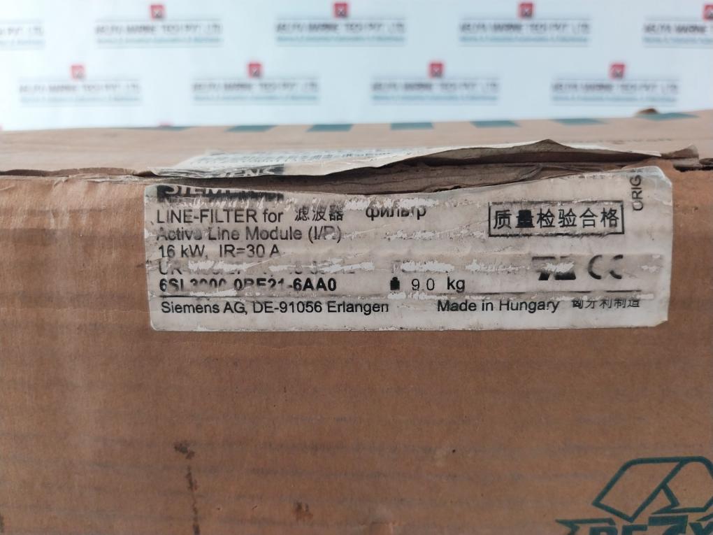 Siemens 6Sl3000-0Be21-6Aa0 Line-filter For Active Line Module (I/R) Version: A