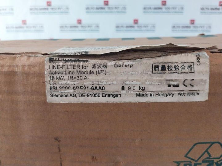 Siemens 6Sl3000-0Be21-6Aa0 Line-filter For Active Line Module (I/R) Version: A