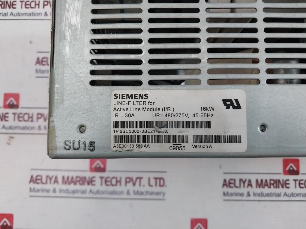 Siemens 6Sl3000-0Be21-6Aa0 Line-filter For Active Line Module (I/R) Version: A