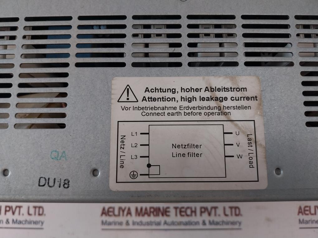 Siemens 6Sl3000-0Be21-6Aa0 Line Filter For Active Line Module 30A 480/275V
