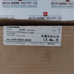 Siemens 6Sl3000-0De21-6Aa0 Simodrive 3-phase-hfd-linereactor 16Kw