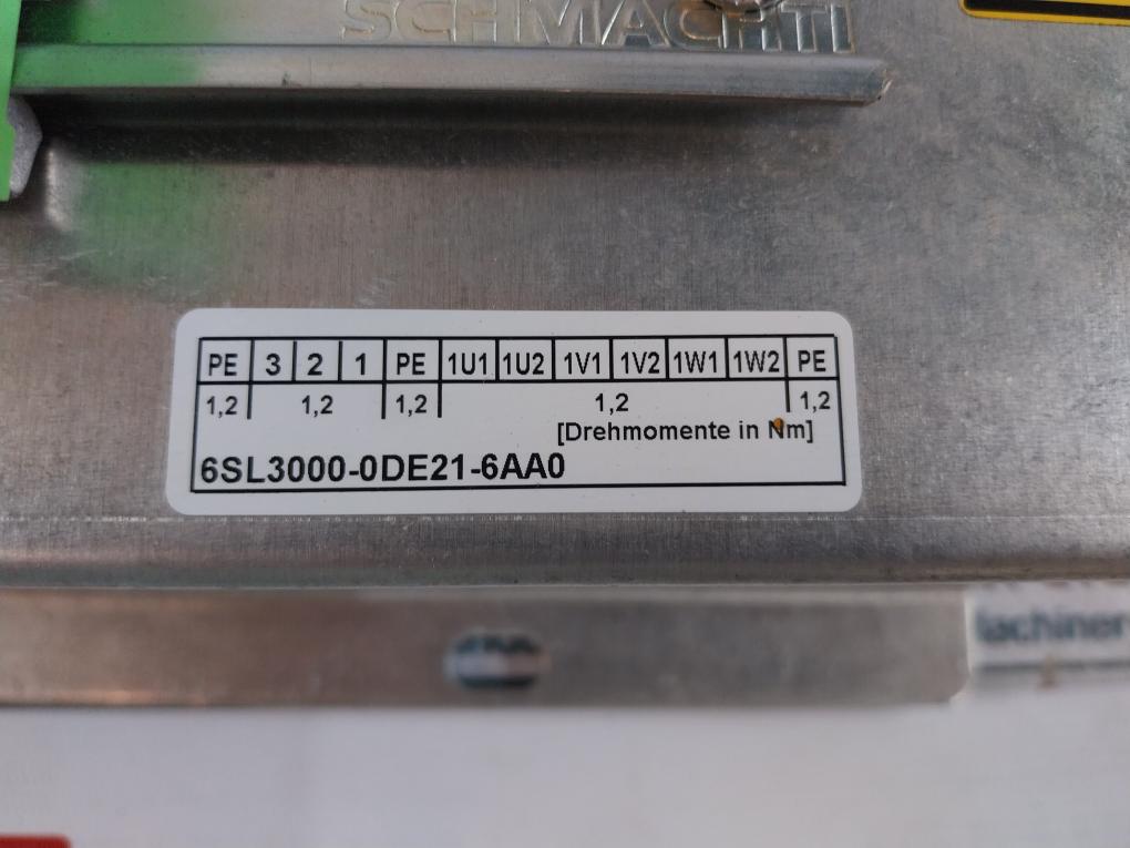 Siemens 6Sl3000-0De21-6Aa0 Simodrive 3-phase-hfd-linereactor 16Kw