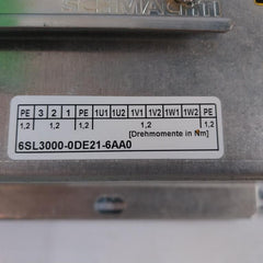 Siemens 6Sl3000-0De21-6Aa0 Simodrive 3-phase-hfd-linereactor 16Kw