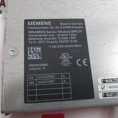 Siemens 6Sl3055-0Aa00-5Ba3 Sensor Module Version: A 24Vdc 0.6A