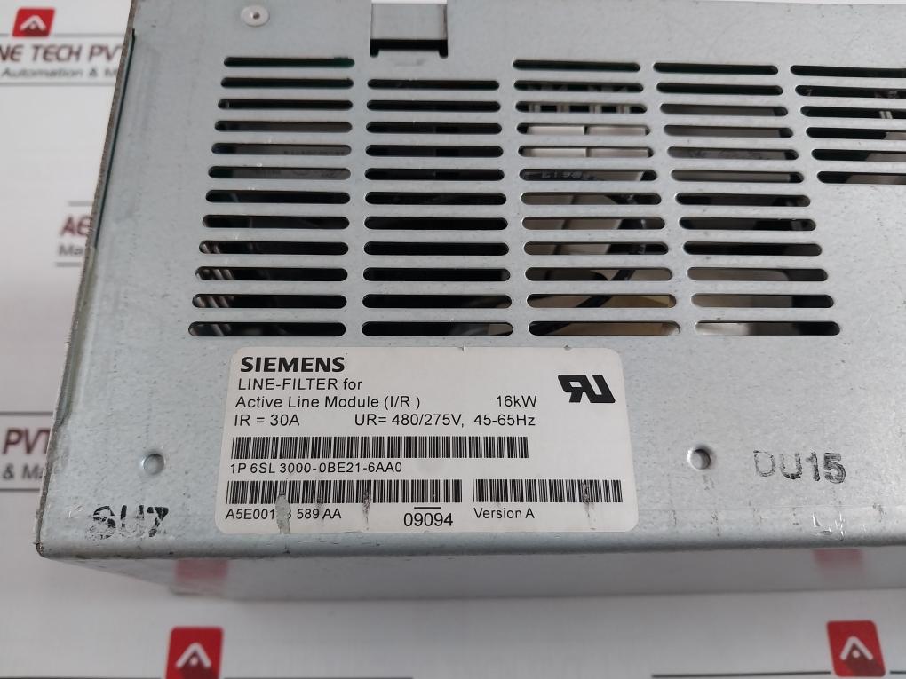 Siemens 6Sl3060-1Fe21-6Aa0 Active Line Module 6Sn1111-0Aa00-0Ba1 Hf Reactor Set