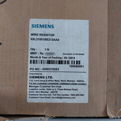 Siemens 6Sl3100-1Be21-3Aa0 Resistor For Hfd Line Reactor A5E00377254