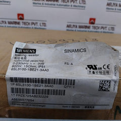 Siemens 6Sl3100-1Be21-3Aa0 Resistor For Hfd Line Reactor A5E00377254