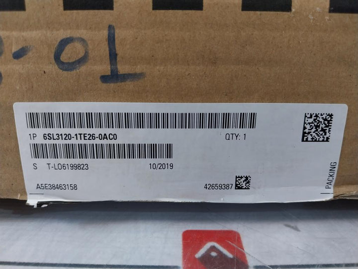 Siemens Sinamics 6Sl3120-1Te26-0Ac0 Single Motor Module Dc 510-720V 72A 100Ka