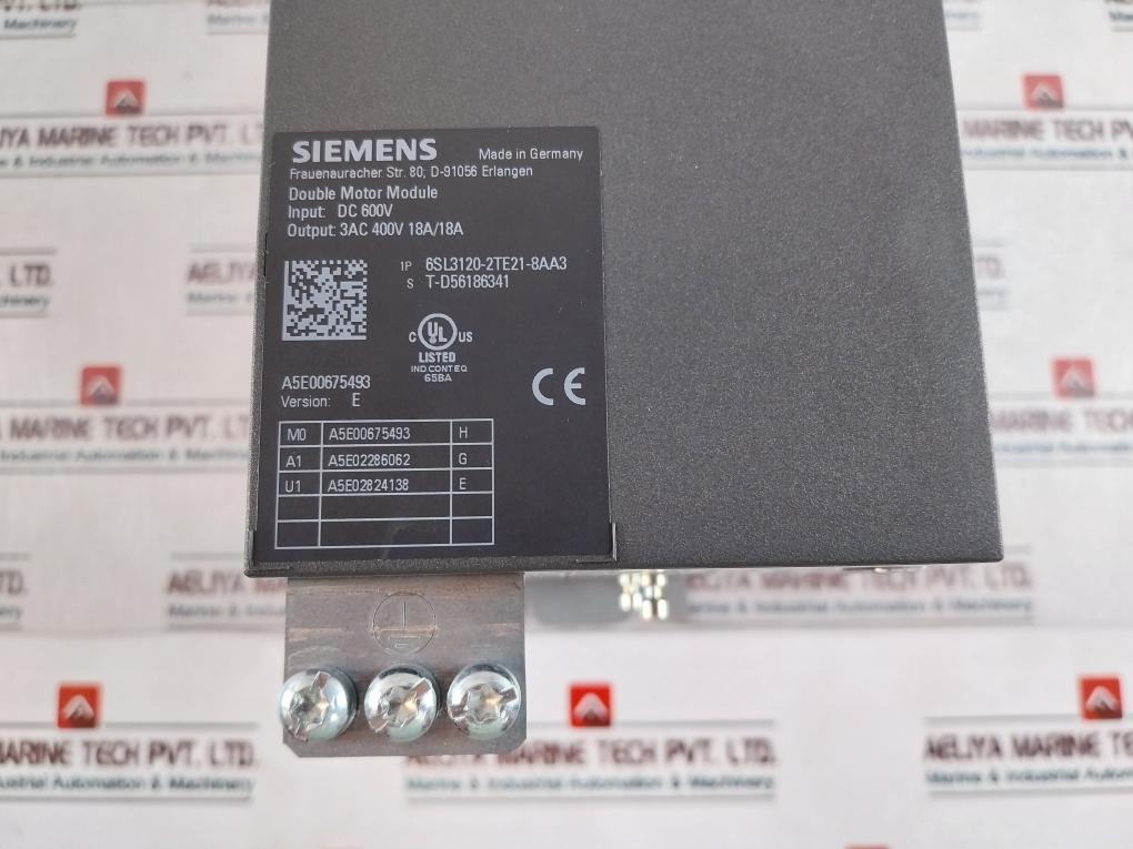 Siemens 6SL3120-2TE21-8AA3 Frequency Converter 3AC 400V 18A/18A