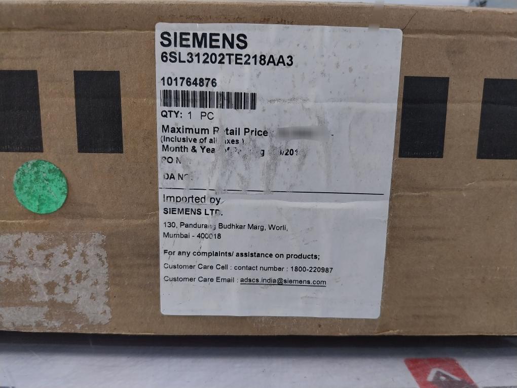 Siemens Sinamics 6Sl31202Te218Aa3 Double Motor Module A5E00675493 Dc600V