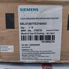 Siemens 6SL3130-7TE21-6AA3 Frequency Converter DC 600V 27A 16KW