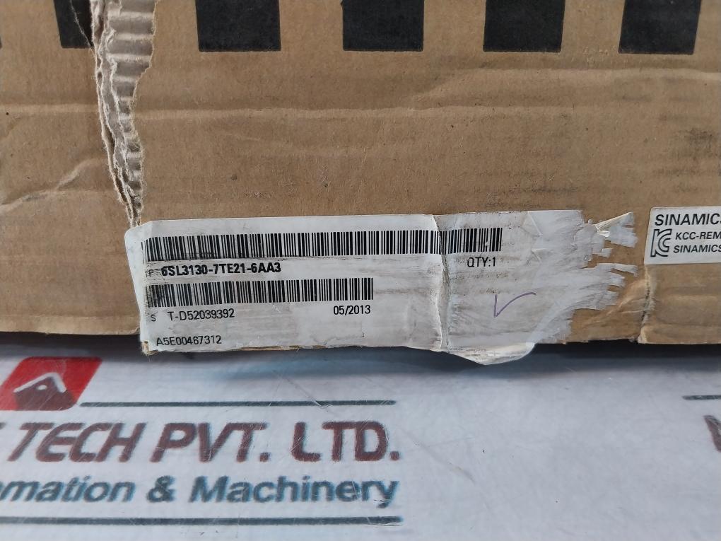 Siemens 6SL3130-7TE21-6AA3 Frequency Converter DC 600V 27A 16KW