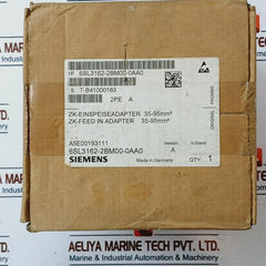 Siemens 6Sl3162-2Bm00-0Aa0 Dc Link Rectifier Adapter 35-95Mm2 240A Version: A