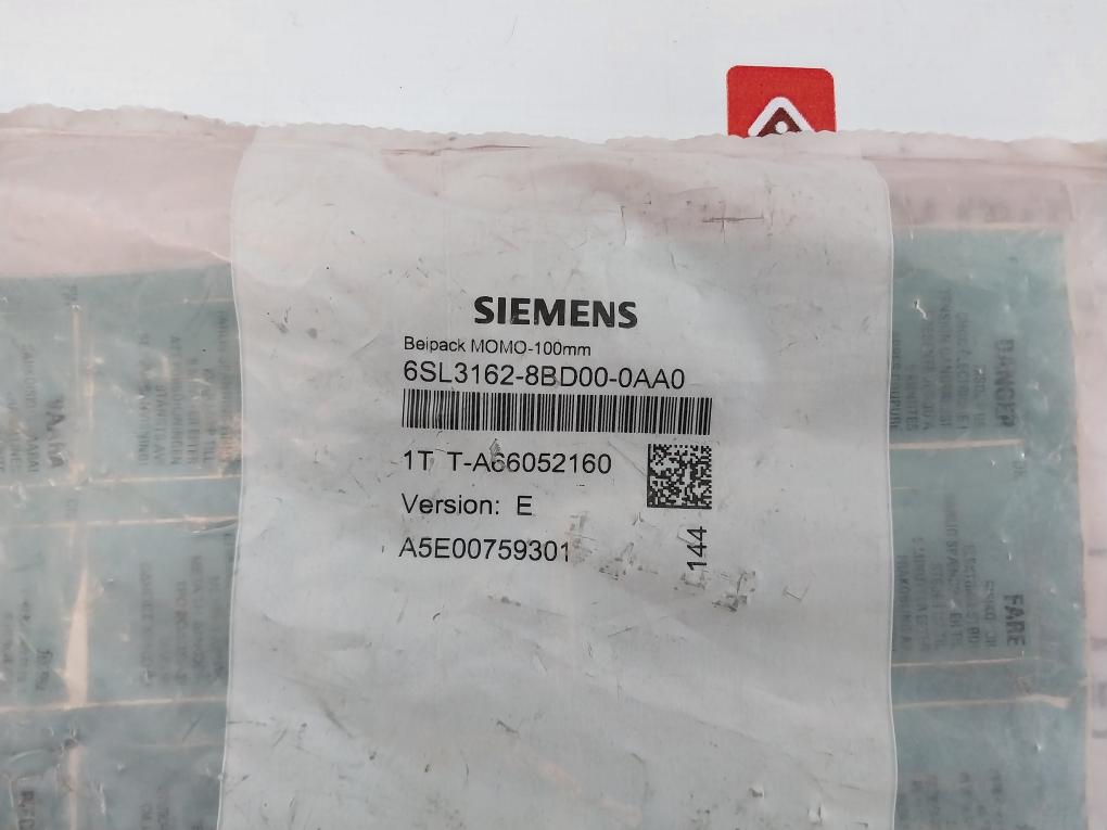 Siemens 6Sl3162-8Bd00-0Aa0 Motor Module Terminal Kit Ver E