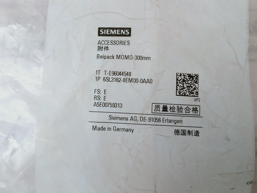 Siemens 6Sl3162-8Em00-0Aa0 Beipack/Accessory Terminal Kit