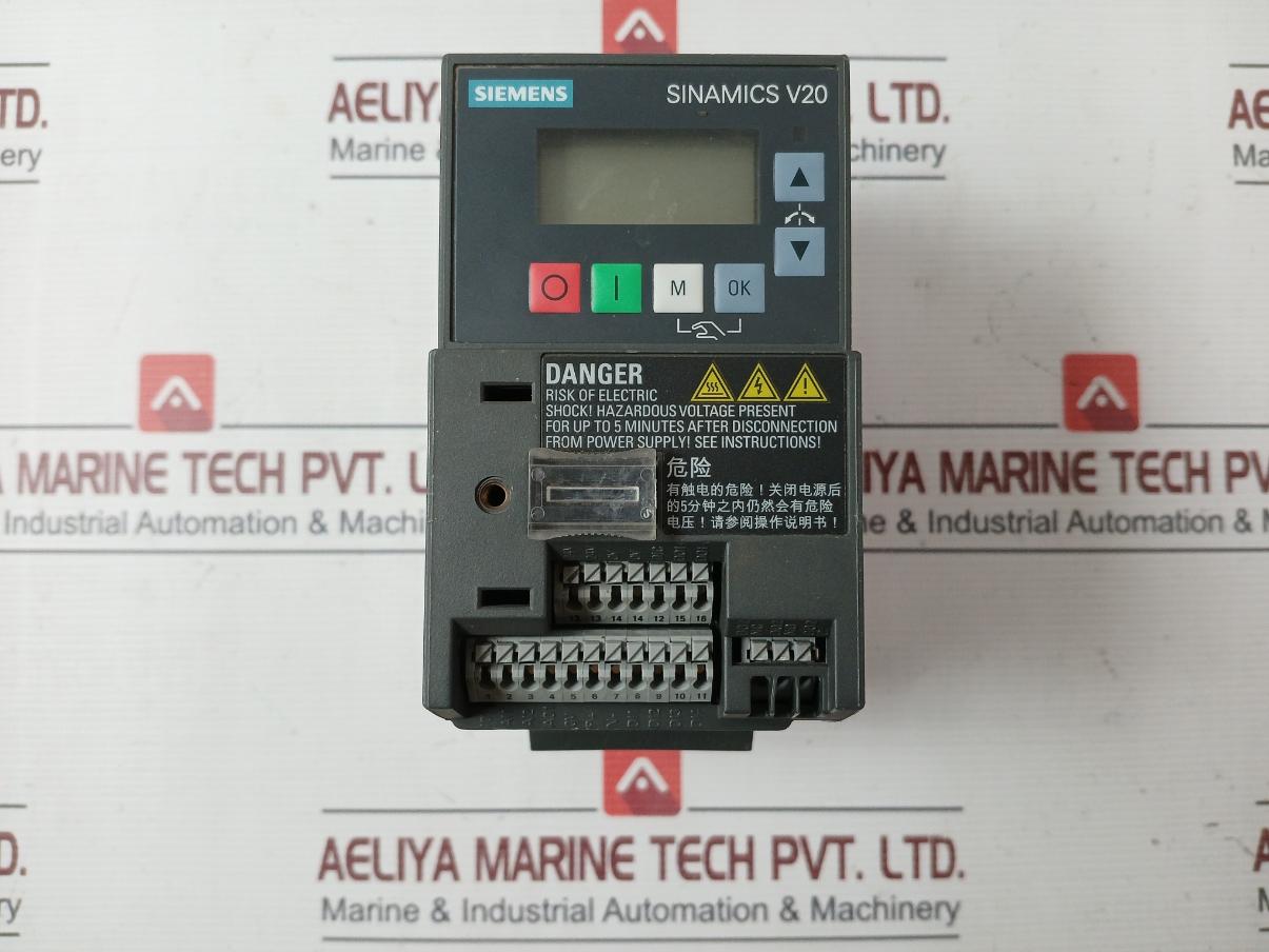 Siemens 6Sl3210-5Bb15-5Bv1 Frequency Converter Ac200-240V 0.55Kw