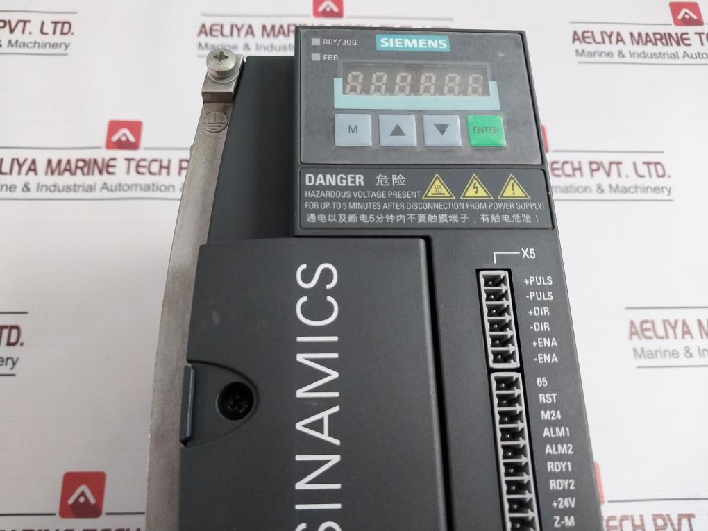 Siemens 6Sl3210-5Cc14-0Ua0 Controlled Power I/O Module 3Ac 220-240V 5.1A 50/60Hz