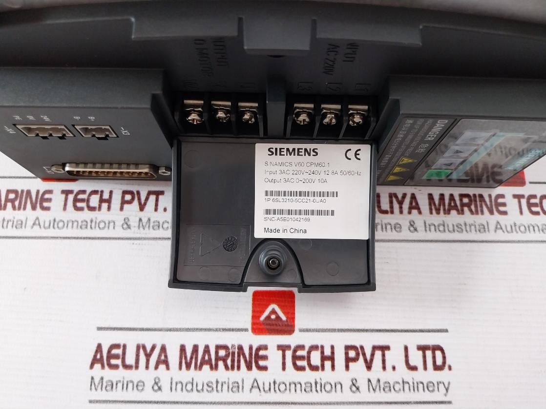 Siemens 6Sl3210-5Cc21-0Ua0 Sinamics Controlled Power Module V60 Cpm60.1 0-200V&nbsp;