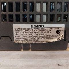 Siemens 6Sl3211-0Ab17-5Ua0 Inverter Ip20