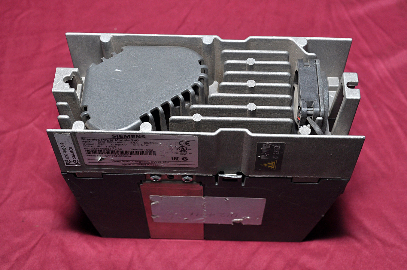 Siemens 6Sl3224-0Be21-1Ua0 Sinamics Pm240 Power Module Ver D02 Iec 1.1 Kw