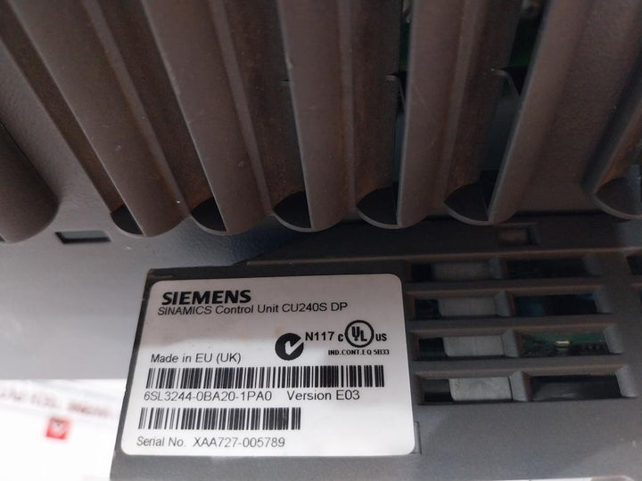 Siemens 6Sl3224-0Be34-5Ua0 Power Module 240 With Control Unit 6Sl3244-0Ba20-1Pa0
