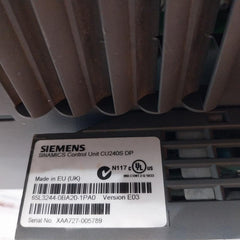 Siemens 6Sl3224-0Be34-5Ua0 Power Module 240 With Control Unit 6Sl3244-0Ba20-1Pa0