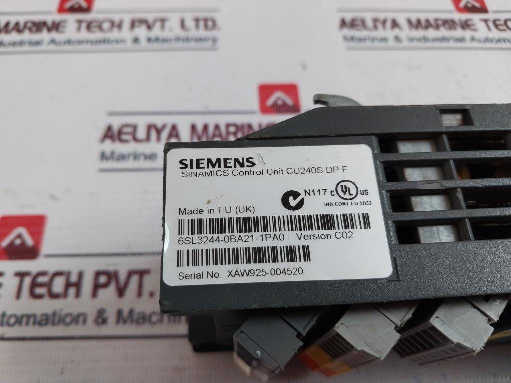 Siemens 6Sl3244-0Ba21-1Pa0 Control Unit Version: C02