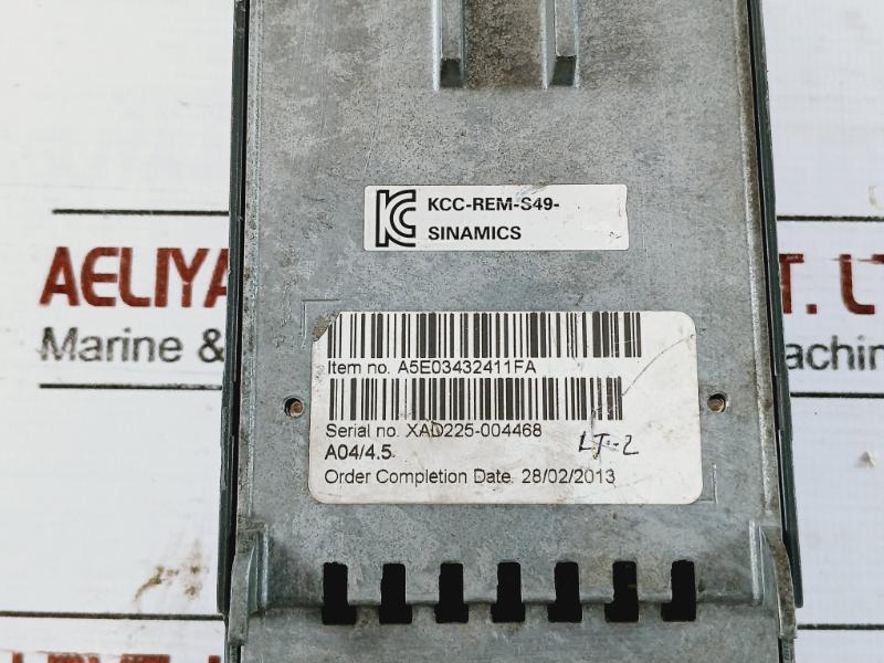 Siemens 6Sl3244-0Bb12-1Ba1 Sinamics Control Unit Cu240E-2