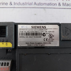 Siemens 6Sl3244-0Bb12-1Pa1 Sinamics Control Unit Ver A04-4.6 Cu240E-2 Dp
