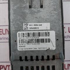 Siemens 6Sl3244-0Bb12-1Pa1 Sinamics Control Unit Ver A04-4.6 Cu240E-2 Dp