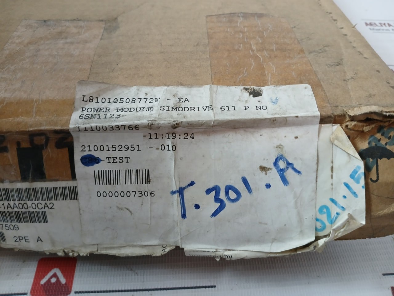 Siemens 6Sn1123-1Aa00-0Ca2 Simodrive 611 P No Power Module Lt-modul Int. 50A