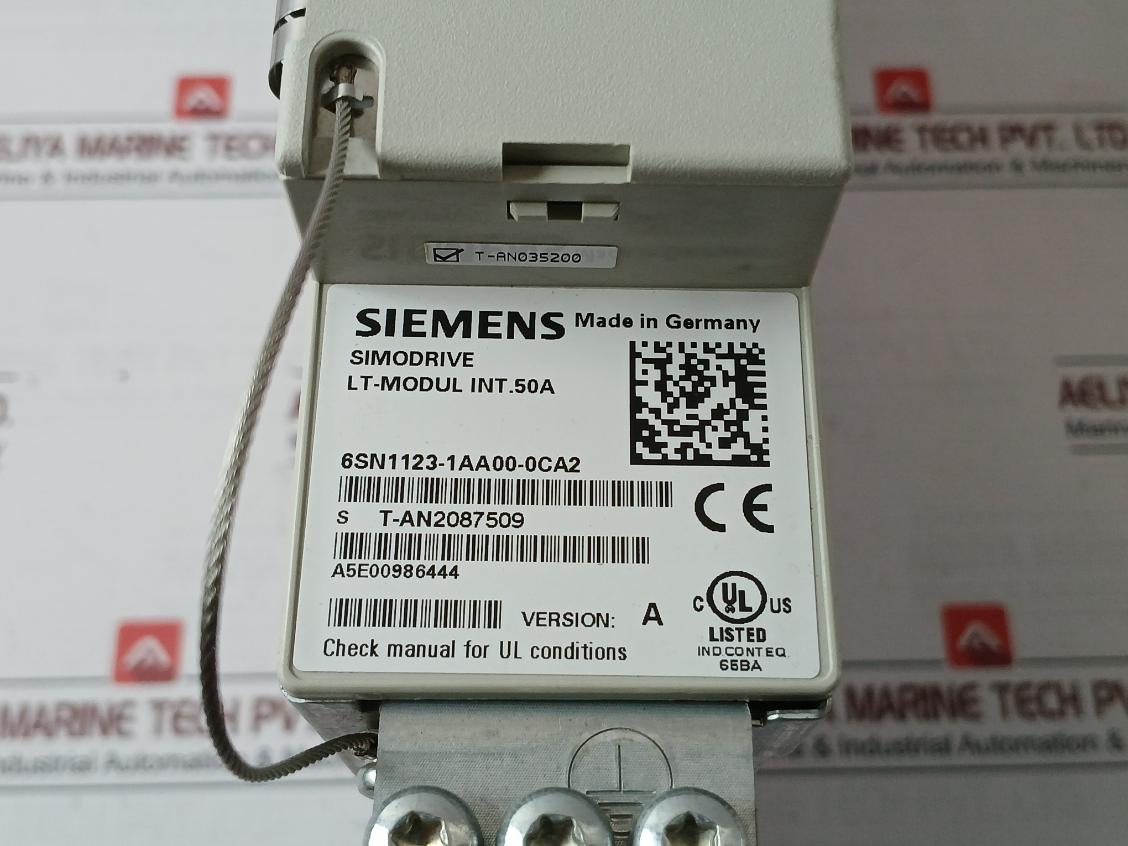 Siemens 6Sn1123-1Aa00-0Ca2 Simodrive 611 P No Power Module Lt-modul Int. 50A