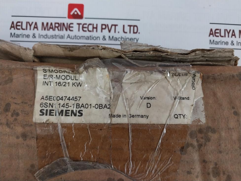 Siemens 6Sn1145-1Ba01-0Ba2 Infeed/Regenerative Feedback Module 3Ac 480V