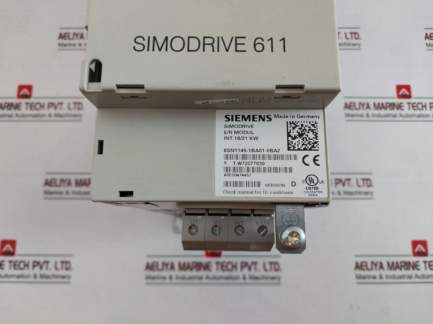 Siemens 6Sn1145-1Ba01-0Ba2 Infeed/Regenerative Feedback Module 3Ac 480V