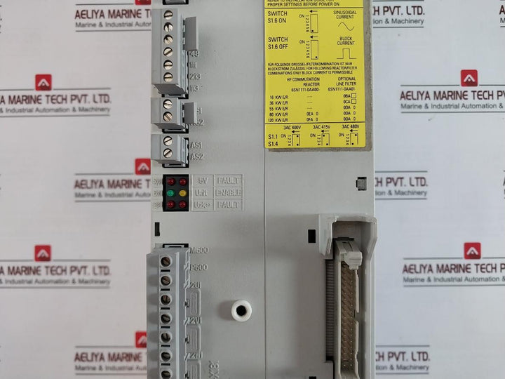 Siemens 6Sn1145-1Ba01-0Ba2 Infeed/Regenerative Feedback Module 3Ac 480V