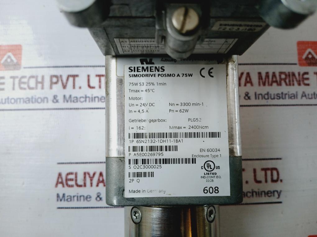 Siemens 6Sn2132-1Dh11-1Ba1 Simodrive Posmo A 75W