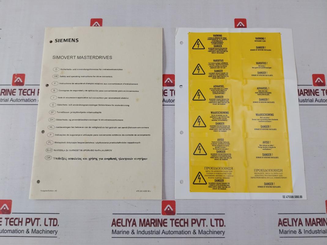 Siemens 6Sx7010-0Fa10 Documentation + Drive Monitor V5.4 Cd + 6Sy7000-0Ad28 Set