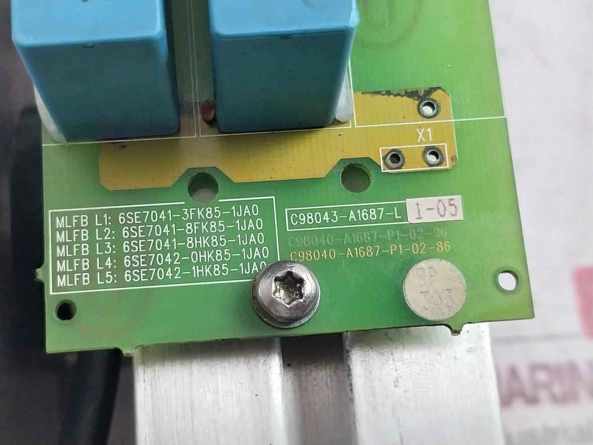 Siemens 6Sy7010-0Ab40 Thyristor Block Module C98043-a1687-l1-05