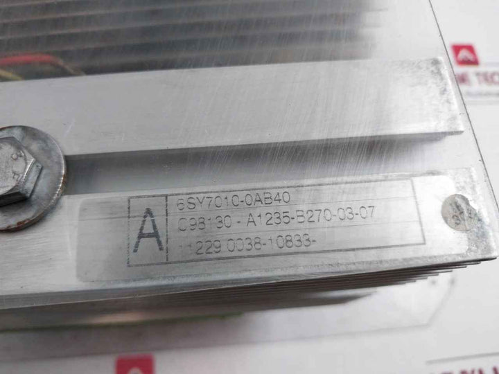 Siemens 6Sy7010-0Ab40 Thyristor Block Module C98130-a1235-b270-03-07