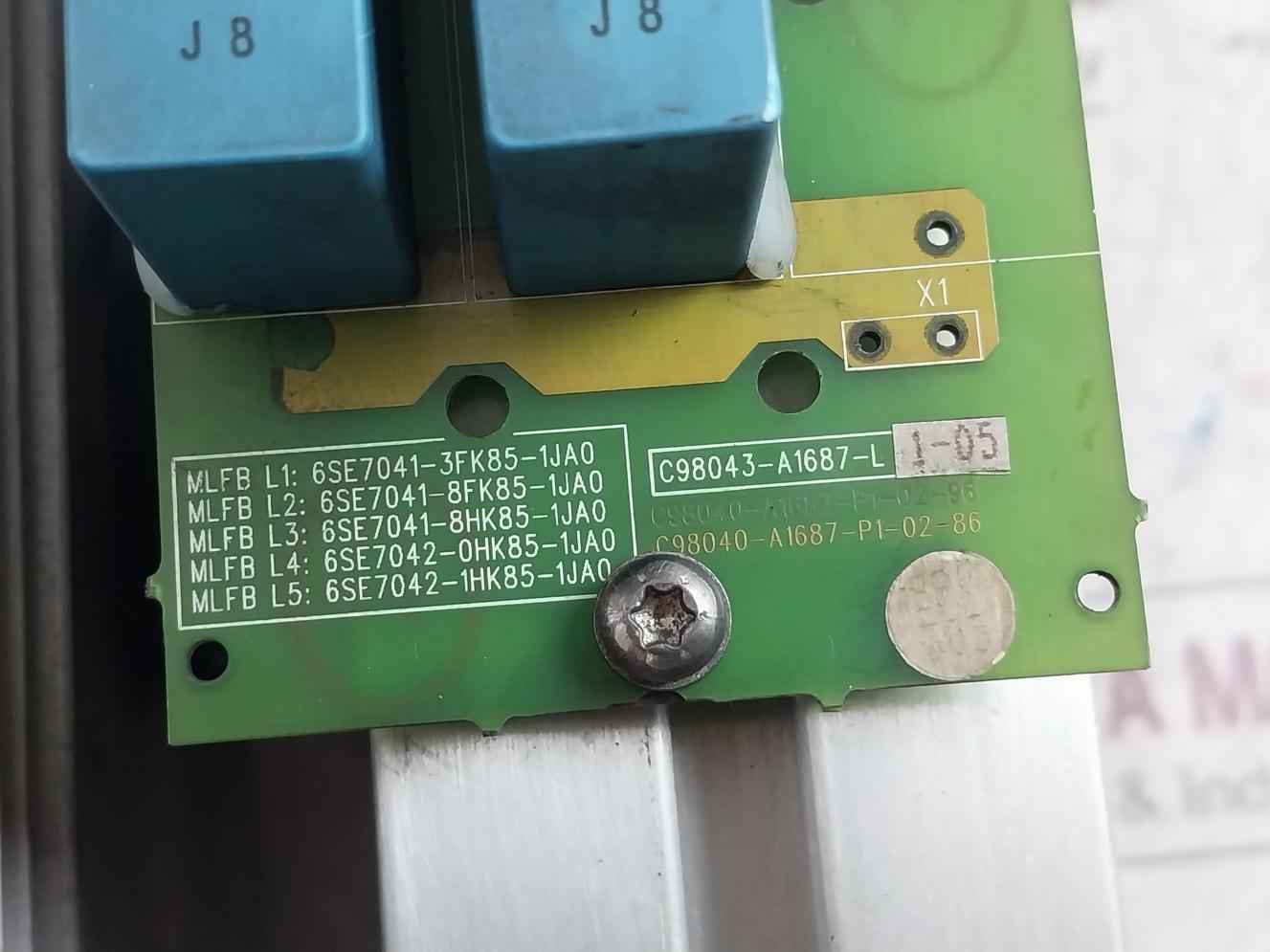 Siemens 6Sy7010-0Ab40 Thyristor Block Module C98130-a1235-b270-03-07