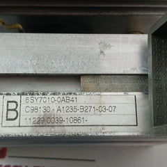 Siemens 6Sy7010-0Ab41 Thyristor Module C98130-a1235-b271-03-07