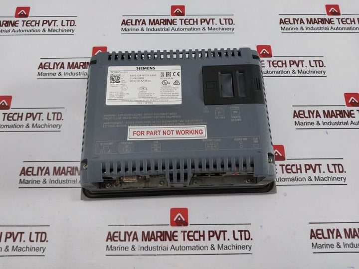 Siemens 6Av2 124-0Gc01-0Ax0 Comfort Panel Dc 24V 0.85A Max